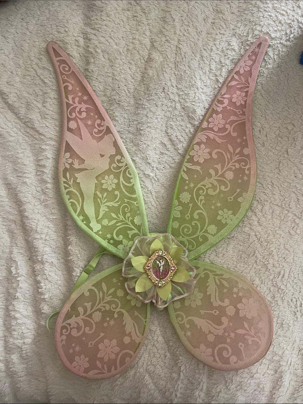 Pink and Green Fairy Wings Kids Costume Accessory